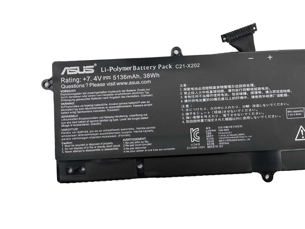 Batterie interne pour pc portable asus vivobook q200/s200e/x201 - c21-x202