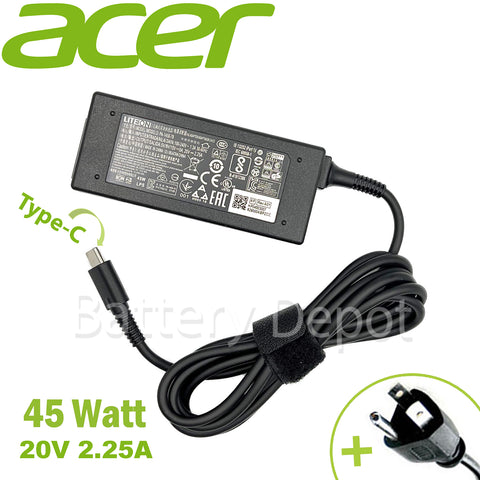 Acer 45W USB Type-C AC Adapter สายชาร์จ Acer อแดปเตอร์