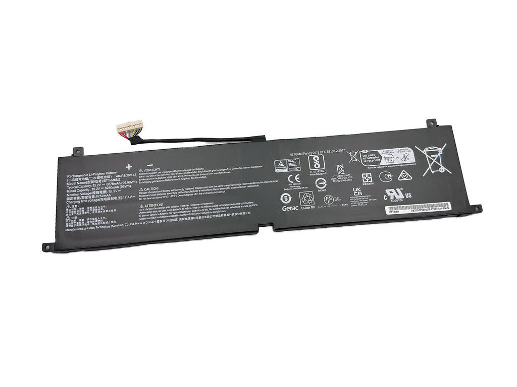 Battery Notebook MSI Stealth 16 Studio A13VF Series : BTY-M6M2
