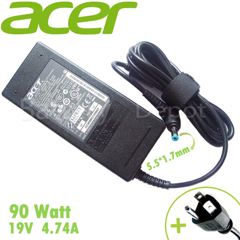 Acer 90W 5.5x1.7 mm AC Adapter สายชาร์จ Acer อแดปเตอร์