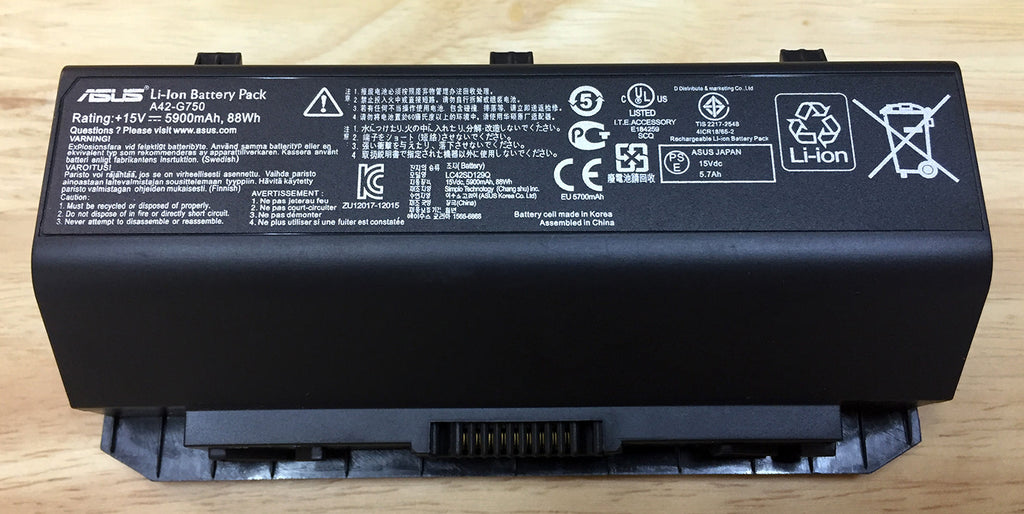 แบตเตอรี่ Battery Asus A42-G750 Series : ร้าน Battery Depot