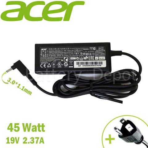 Acer 45W 3.0*1.1 mm AC Adapter สายชาร์จ Acer อแดปเตอร์
