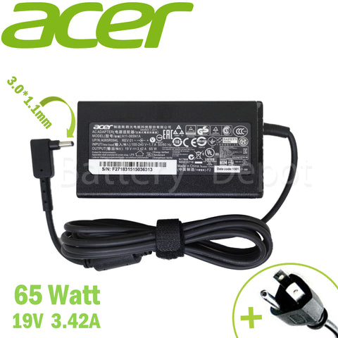 Acer 65W 3.0*1.1 mm AC Adapter สายชาร์จ Acer อแดปเตอร์